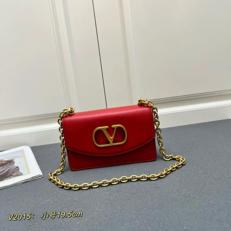 Valentino Red Small Chain Crossbody Bag V2015