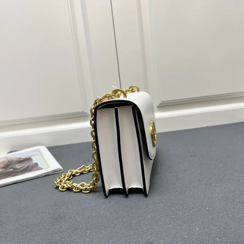 Valentino White Large Chain Satchel Bag V2017 - Image 6