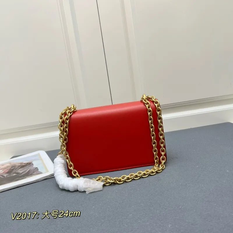 Alternative view of Valentino Red Large V2017 Chain Satchel Bag