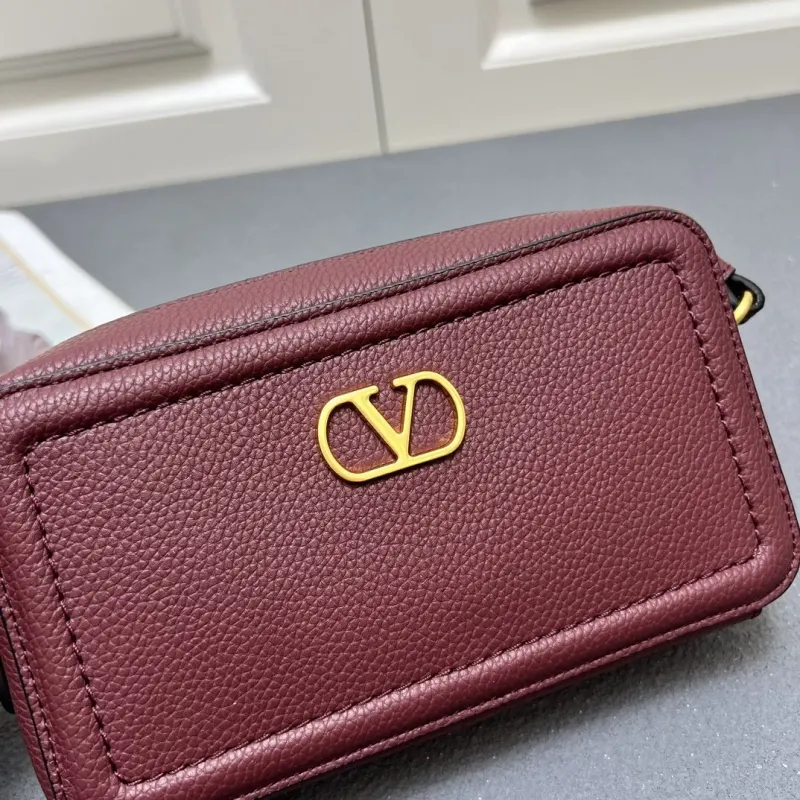 Valentino Burgundy Crossbody Bag 5045 - Image 4