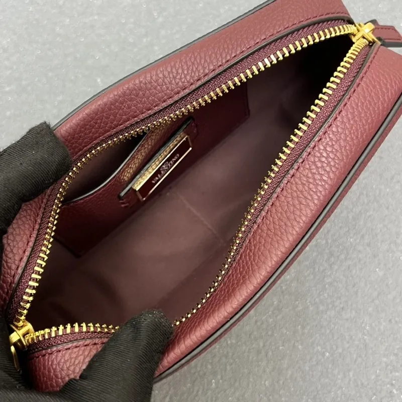 Valentino Burgundy Crossbody Bag 5045 - Image 8