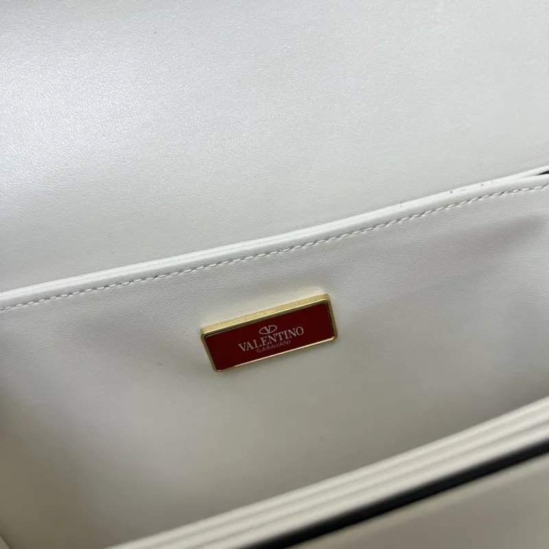 Alternative view of Valentino White Crossbody Satchel Bag 9909 22x16.5x8cm