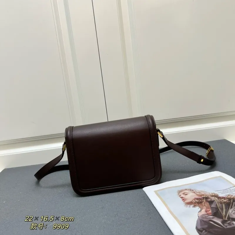 Valentino Dark Brown Crossbody Satchel Bag 9909 - Image 3