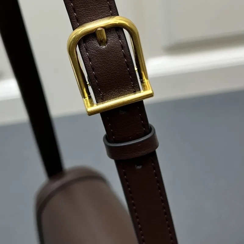 Valentino Dark Brown Crossbody Satchel Bag 9909 - Image 9