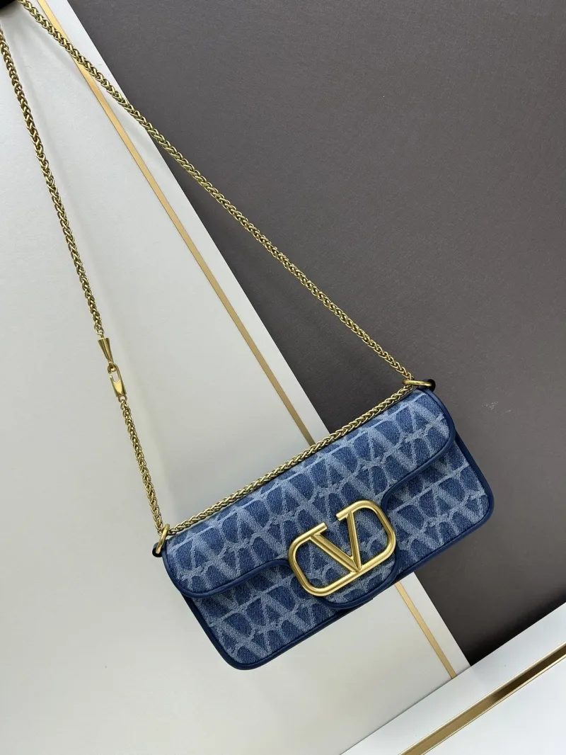 Alternative view of Valentino Blue Denim Satchel Bag 8117