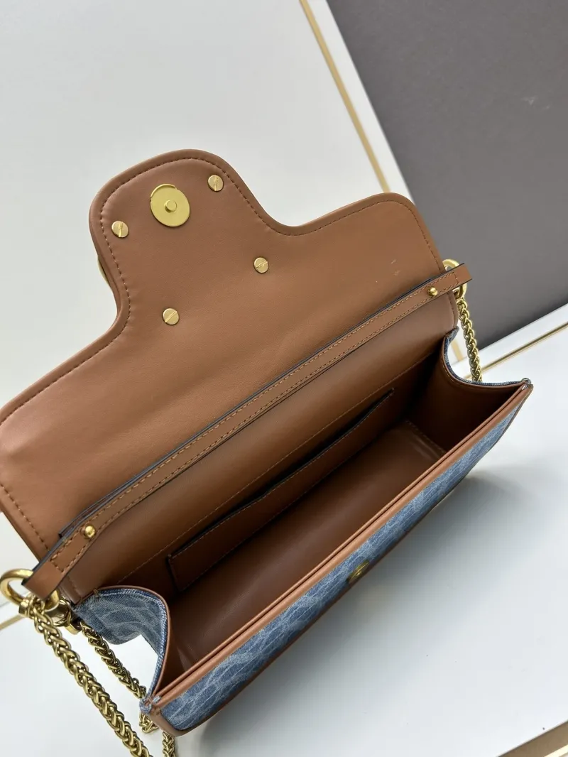 Valentino Blue Denim Satchel Bag 8117 - Image 8