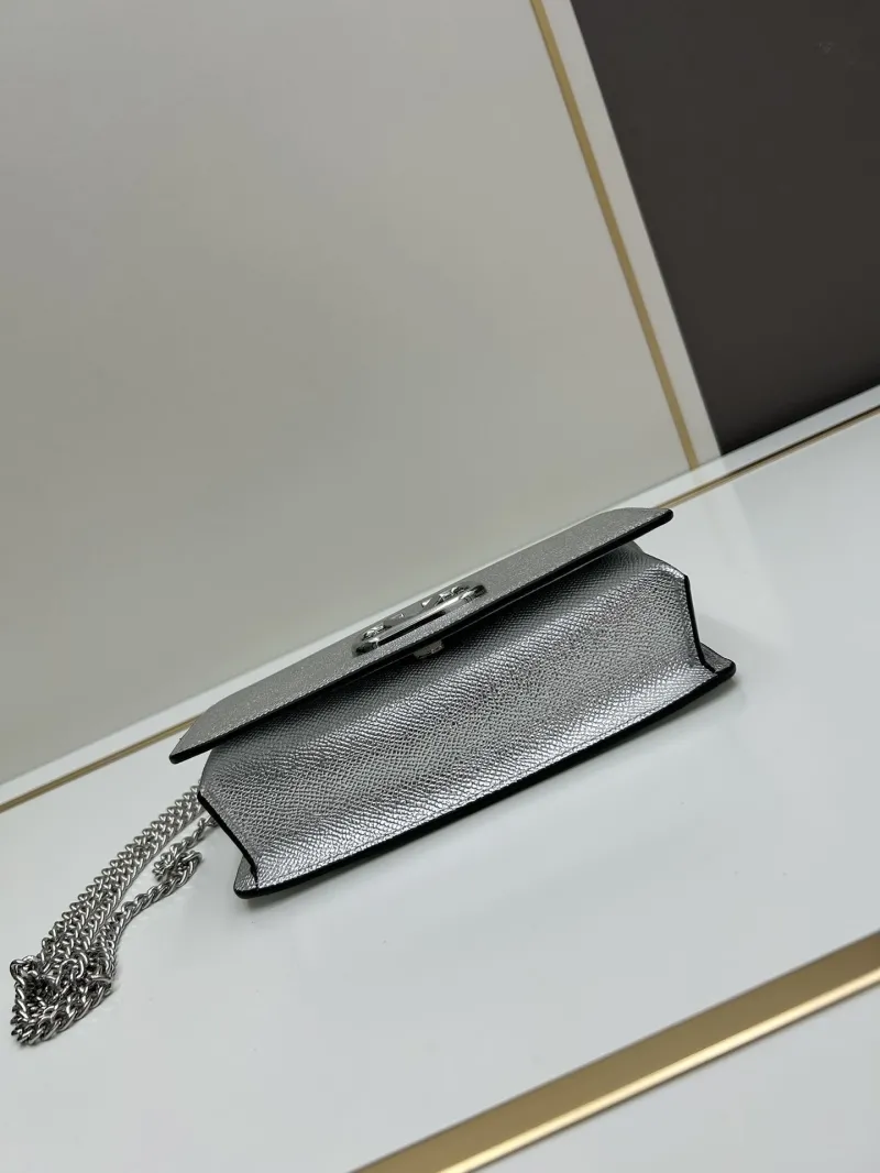 Valentino Silver 0132 Satchel Crossbody Bag - Image 5