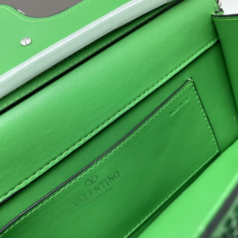 Valentino Green Crystal Satchel Bag 27cm 20229 - Image 8
