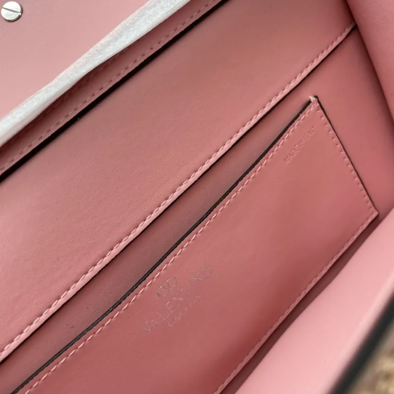 Valentino Pink Rhinestone Satchel Bag 20229 27cm - Image 8