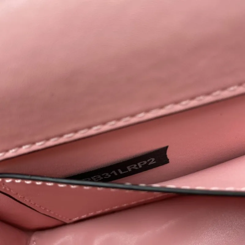 Valentino Pink Rhinestone Satchel Bag 0227 - Image 8