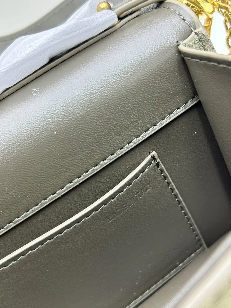 Valentino Olive Suede Chain Crossbody Bag 20257 - Image 8