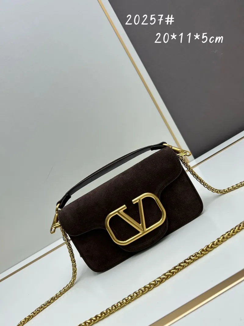 Valentino Brown Suede Crossbody Bag 20257