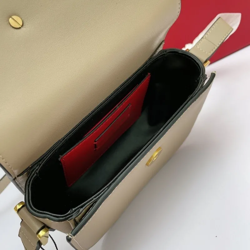 Valentino Garavani Beige Crossbody Satchel Bag 443 - Image 6