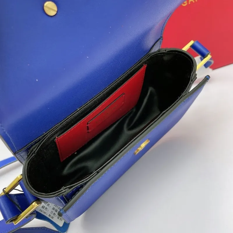 Valentino Garavani Blue Crossbody Satchel Bag 448 - Image 7