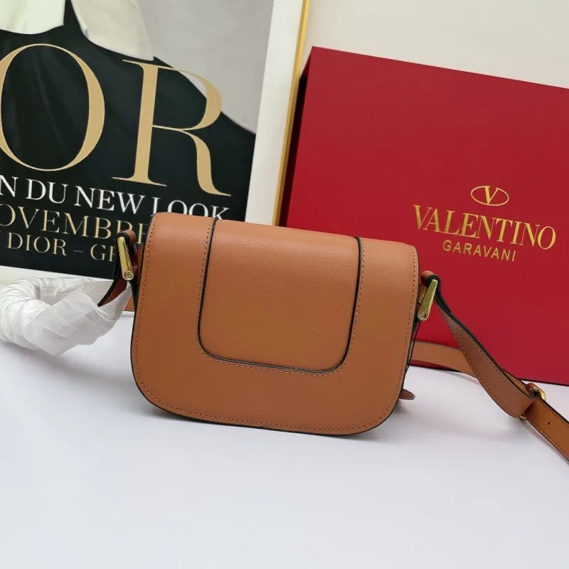 Alternative view of Valentino Garavani Brown Leather Crossbody Bag
