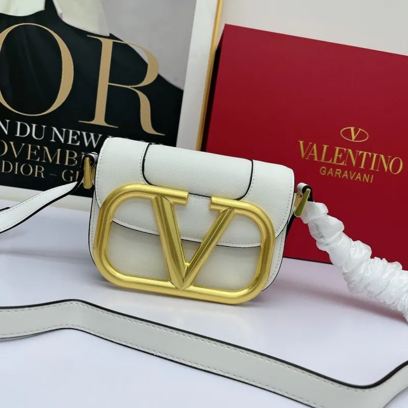 Valentino White Crossbody Satchel Bag 450