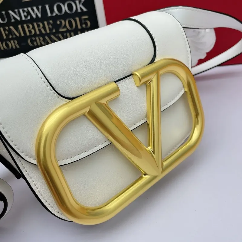 Valentino White Crossbody Satchel Bag 450 - Image 4