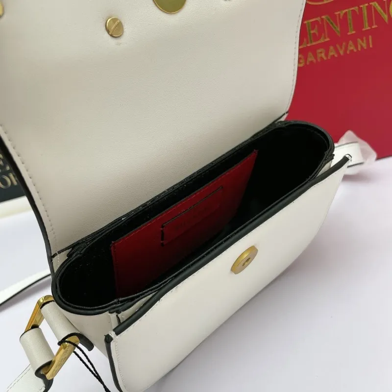 Valentino White Crossbody Satchel Bag 450 - Image 7