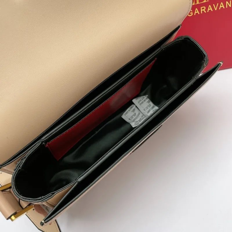 Valentino Garavani Beige Crossbody Satchel Bag - Image 7