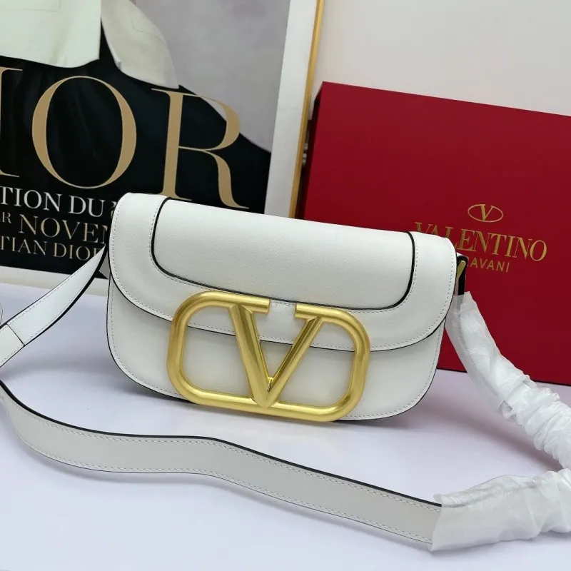 Valentino White Leather Crossbody Bag 460