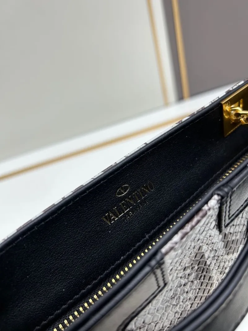 Valentino Snake Print Satchel Bag 0135 - Image 6