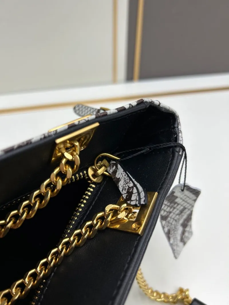 Valentino Snake Print Satchel Bag 0135 - Image 8