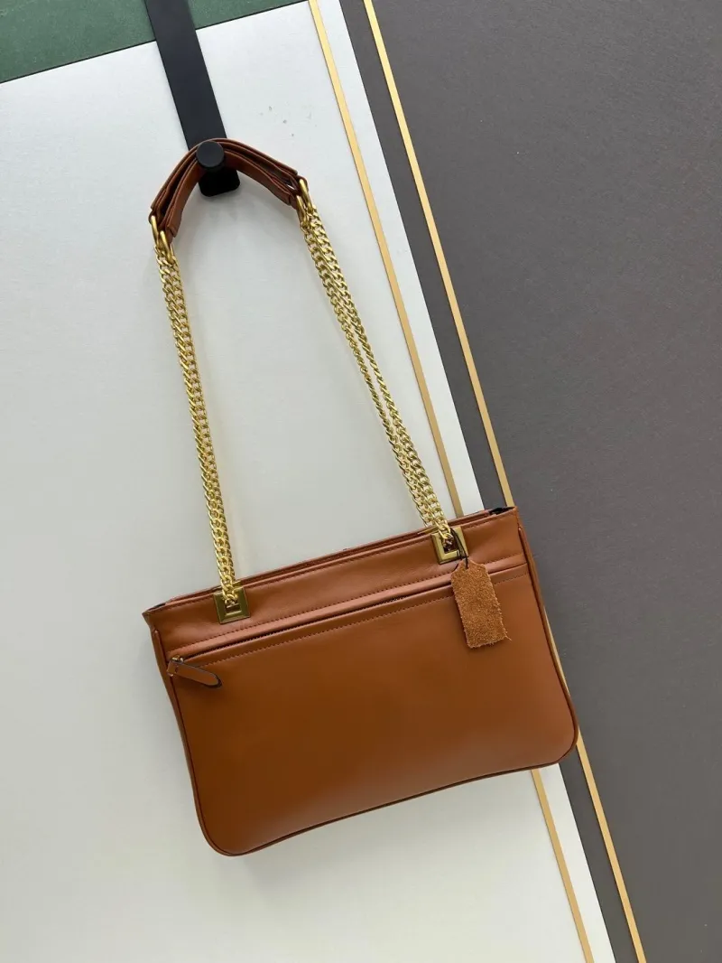 Alternative view of Valentino 0135 Brown Black Leather Satchel Bag