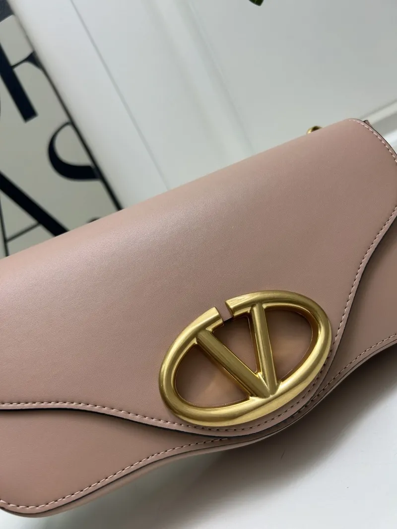 Valentino Pink Leather Satchel Bag 5032 - Image 4