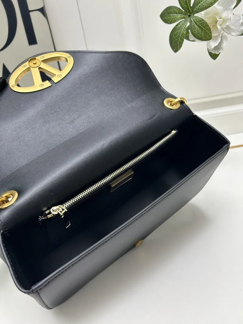 Valentino Black Leather Shoulder Bag 5032 - Image 8