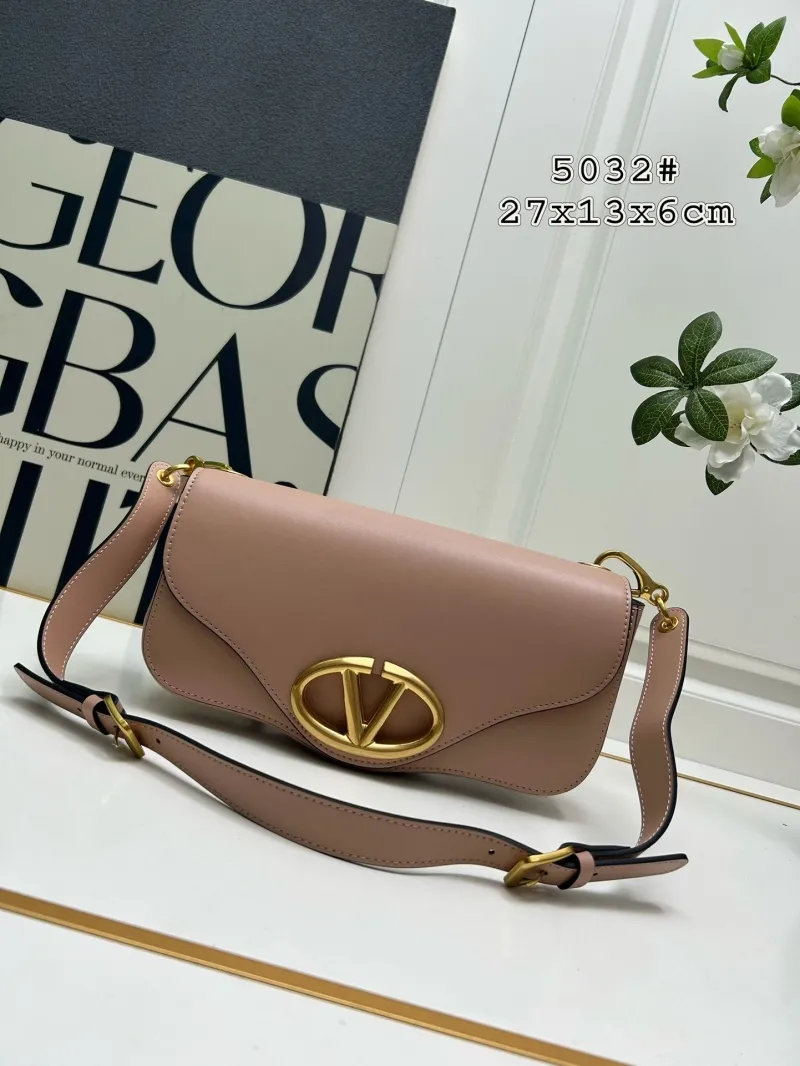Valentino 5032 Leather Satchel Bag Black Orange Brown - Image 5