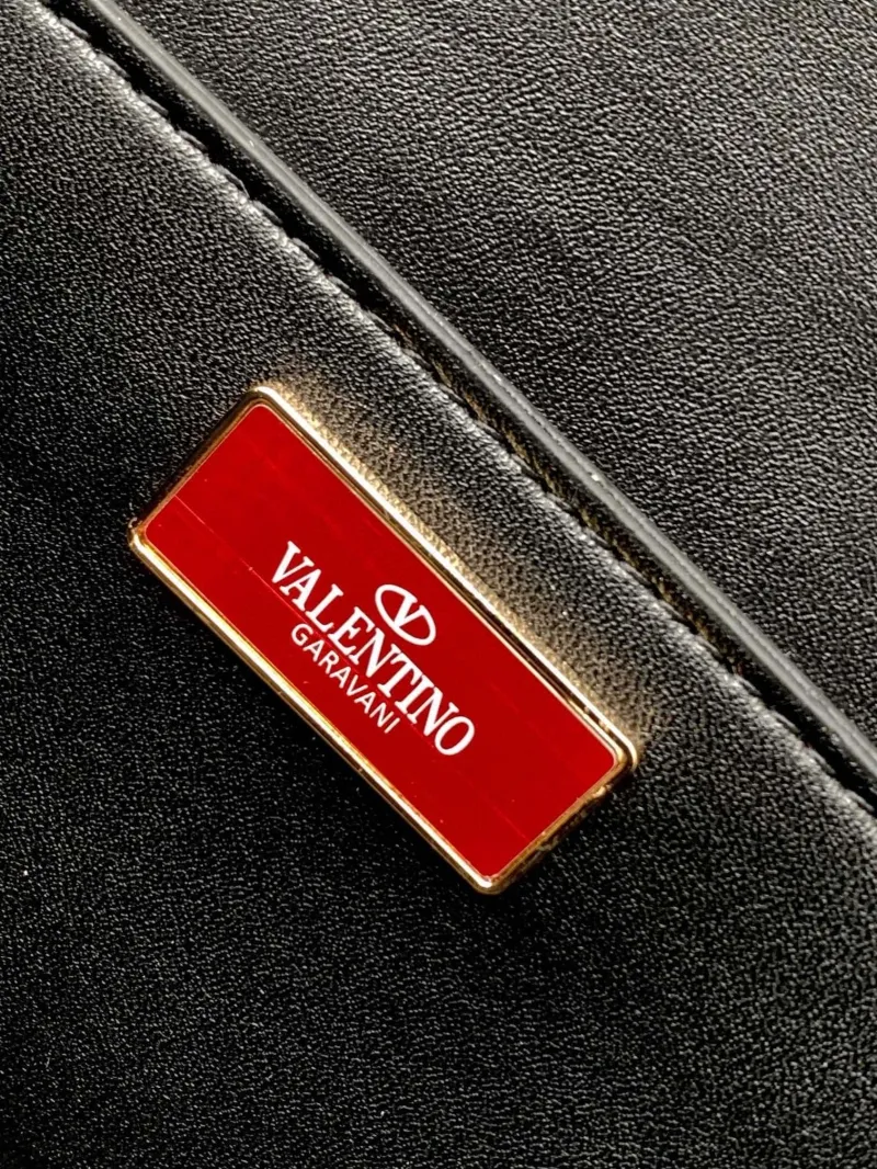 Valentino Black Woven Satchel Bag 9883 - Image 8