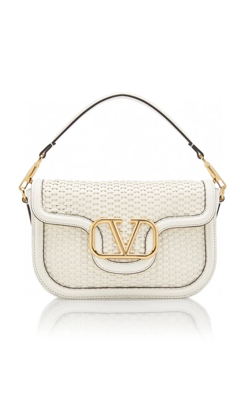 Valentino Black Woven Satchel Bag 9883 - Image 7