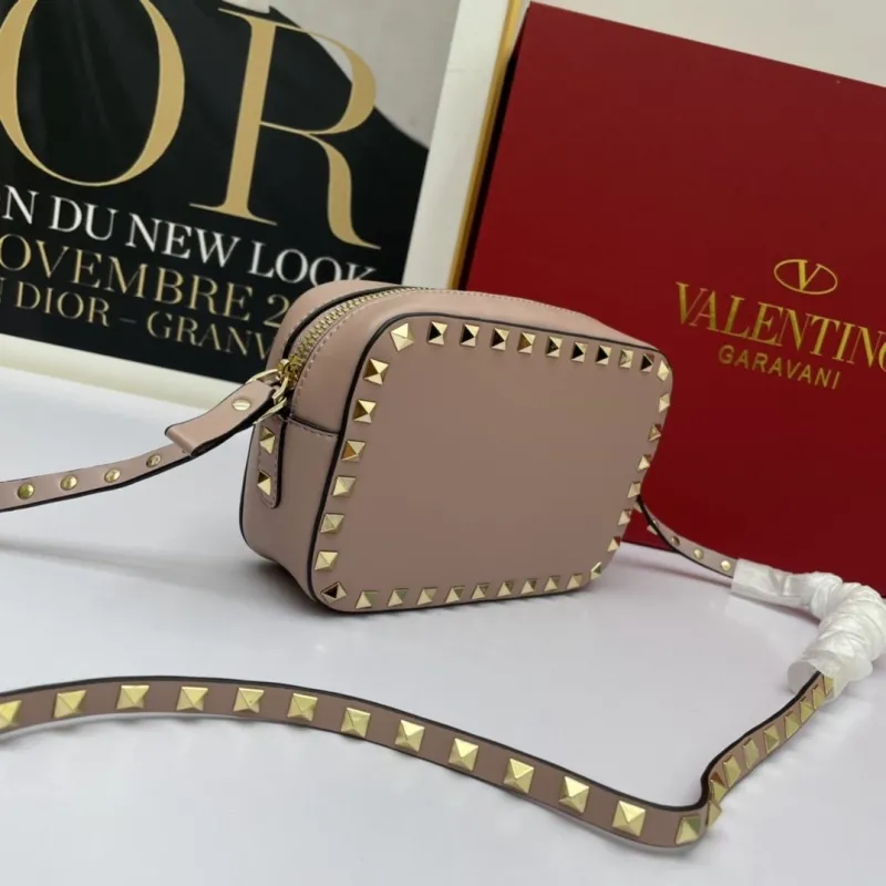Alternative view of Valentino Garavani Pink Rockstud Crossbody Camera Bag