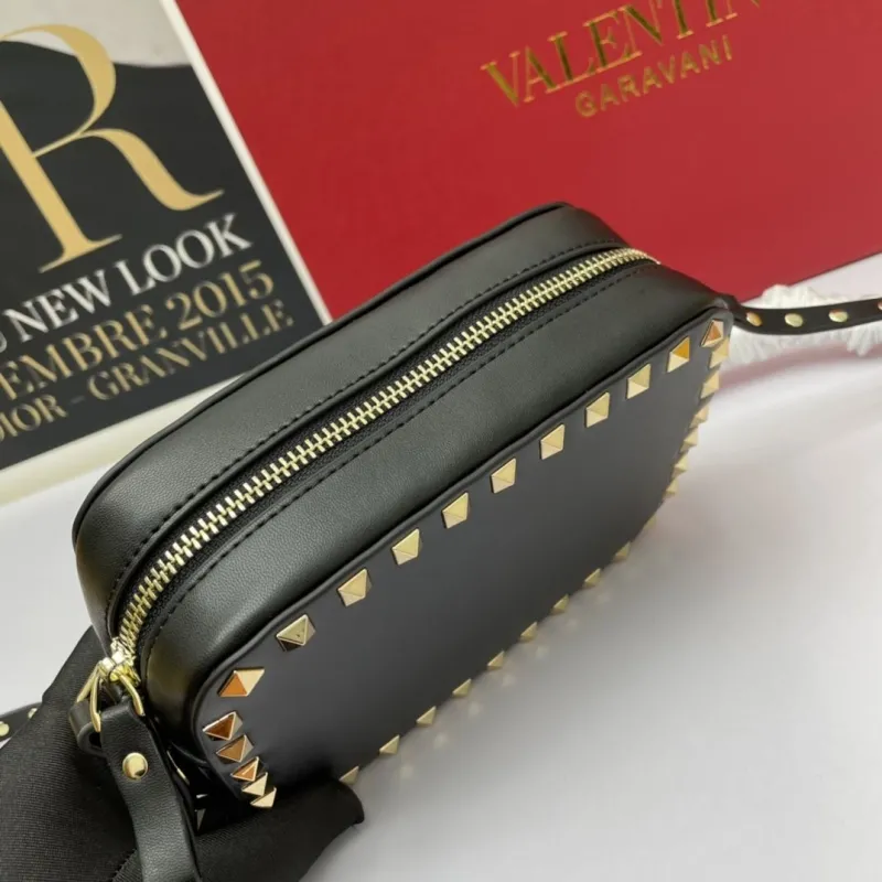 Valentino Black Crossbody Satchel Bag - Image 7