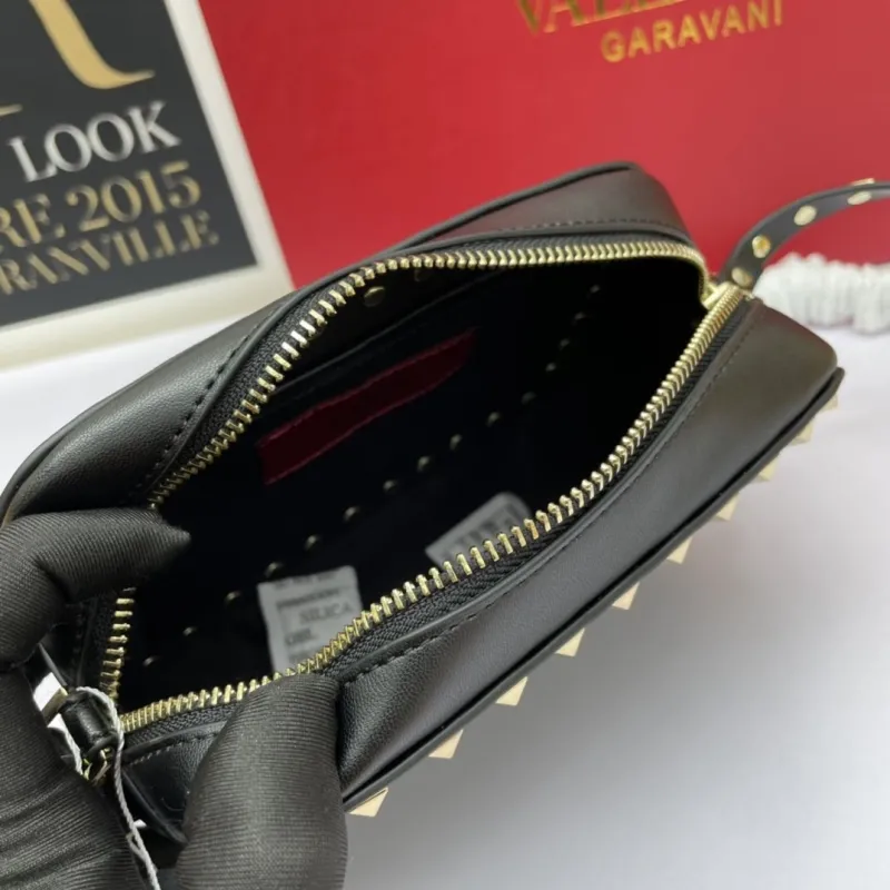 Valentino Black Crossbody Satchel Bag - Image 8