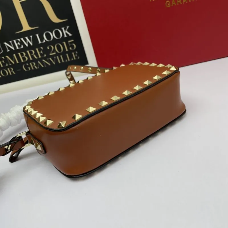 Valentino Garavani Brown Crossbody Camera Bag 487 - Image 5