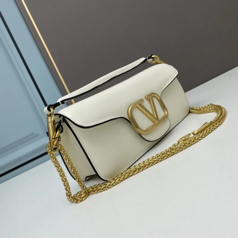 Alternative view of Valentino Large White Leather Satchel Bag