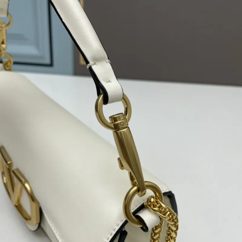 Valentino Large White Leather Satchel Bag - Image 6
