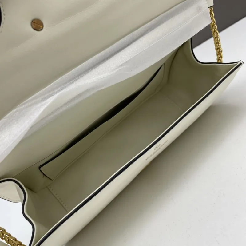 Valentino Large White Leather Satchel Bag - Image 7