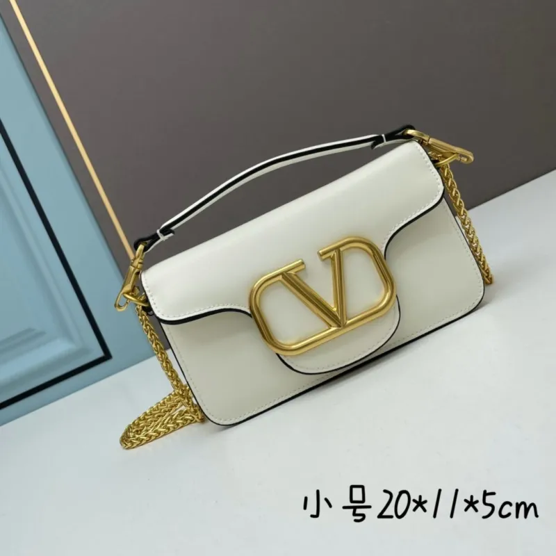 Valentino White Small Chain Satchel Bag 511
