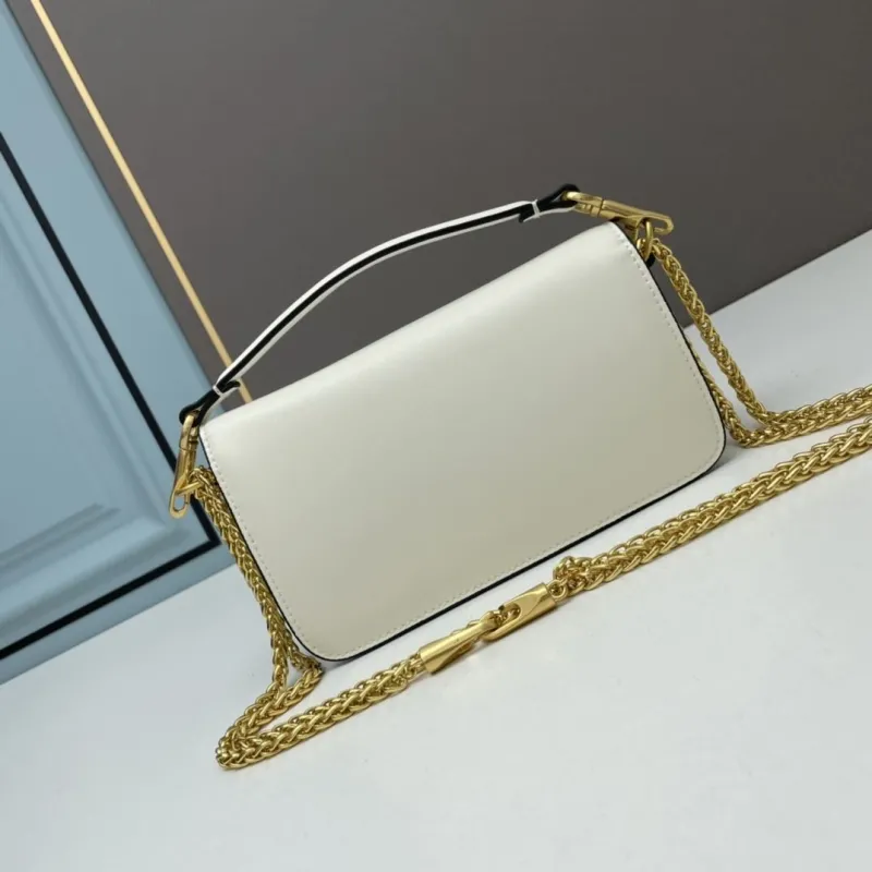 Valentino White Small Chain Satchel Bag 511 - Image 3