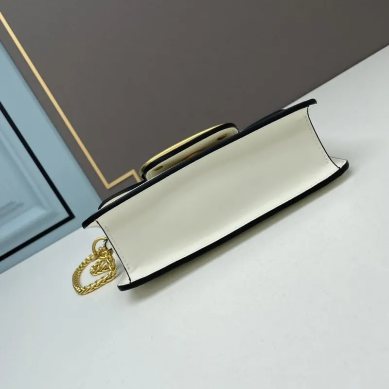 Valentino White Small Chain Satchel Bag 511 - Image 5