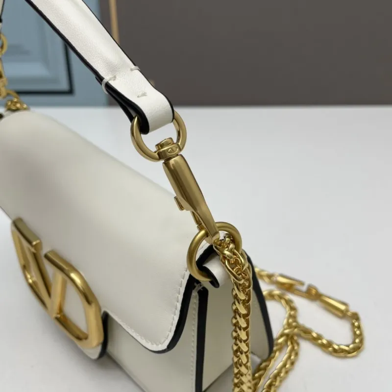Valentino White Small Chain Satchel Bag 511 - Image 6