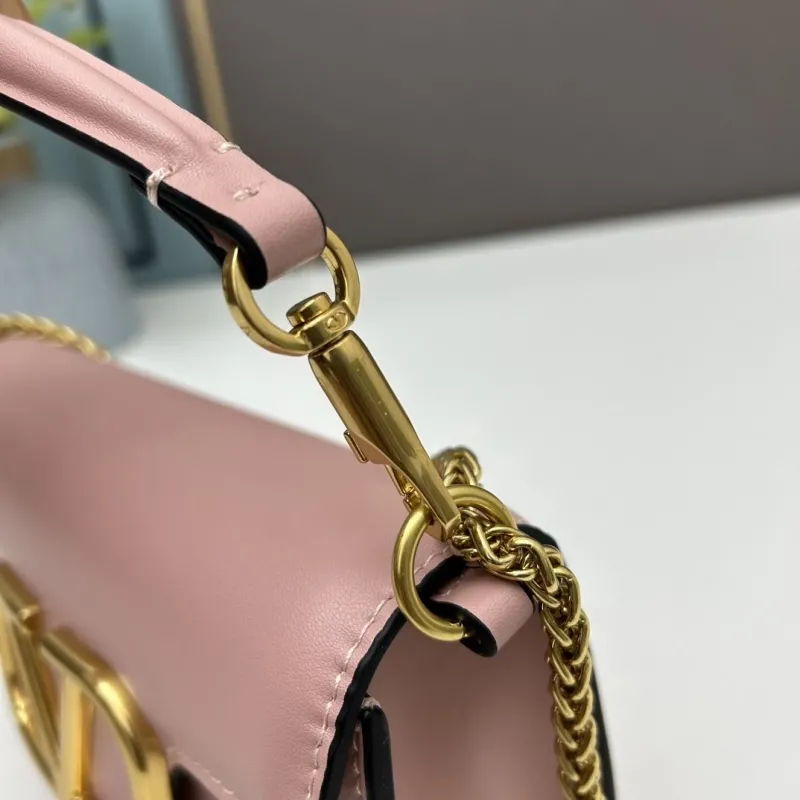 Valentino Pink Small Chain Satchel Bag 512 - Image 6