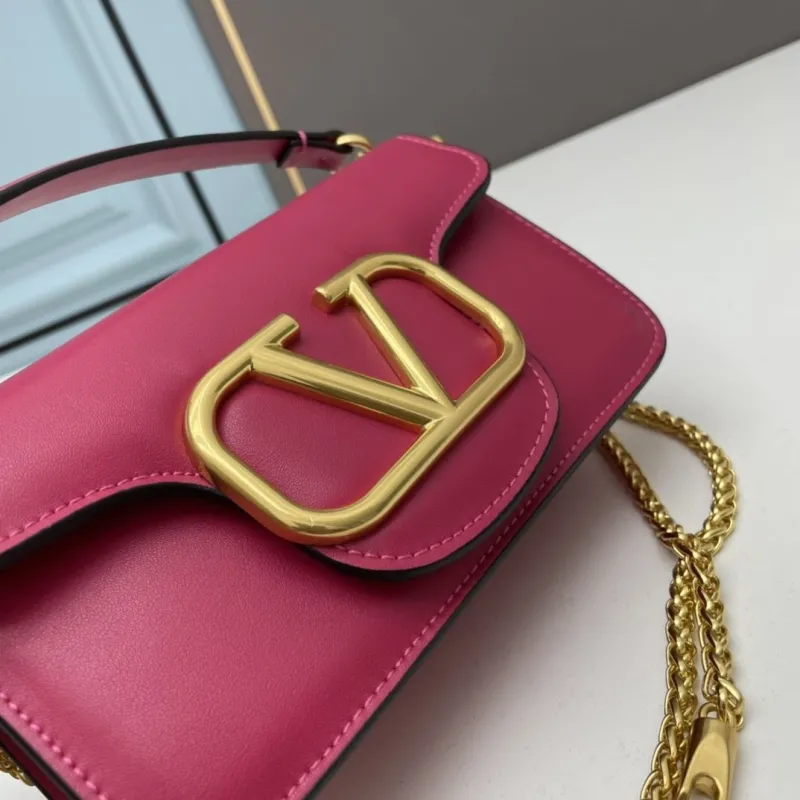 Valentino Small Pink Satchel Bag 515 - Image 4