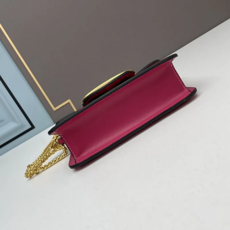 Valentino Small Pink Satchel Bag 515 - Image 5