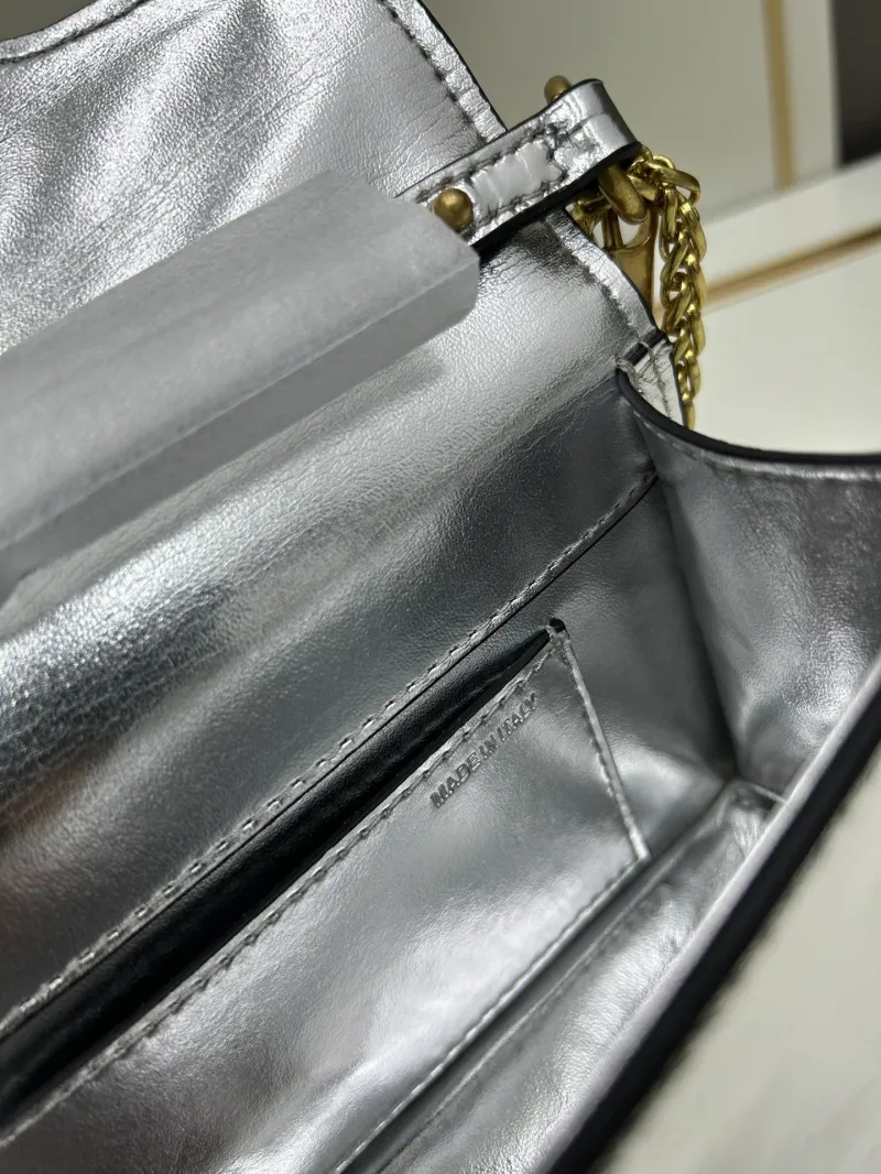 Valentino Silver Satchel Bag 517 - Image 8
