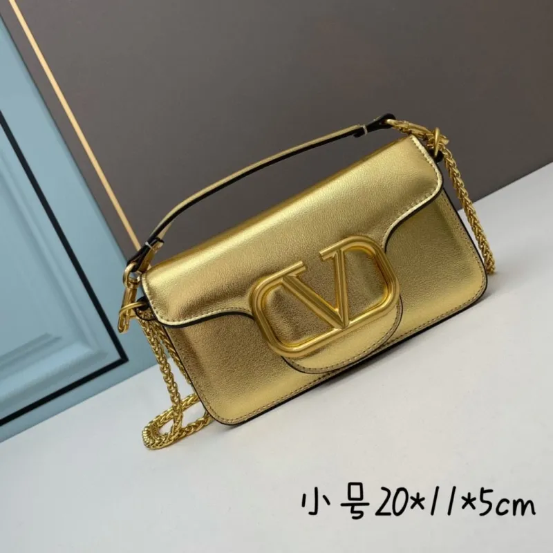 Valentino Small Leather Chain Crossbody Satchel Bag 520