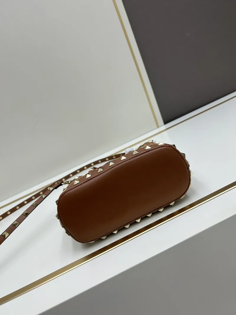 Valentino Brown Woven Satchel Bag 20250 - Image 5