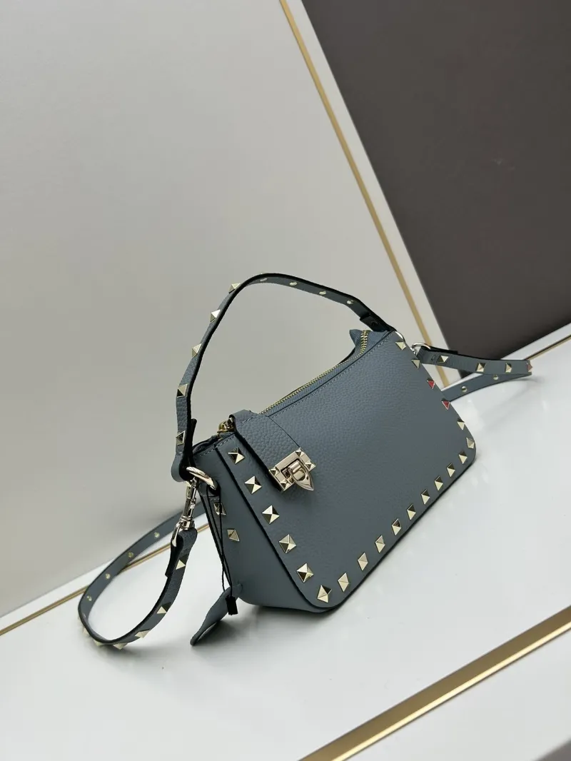 Alternative view of Valentino Blue Leather Satchel Bag 529